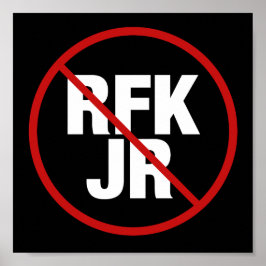 Anti RFK Jr. stem tegen Robert F. Kennedy Yard Poster