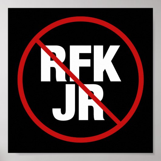 Anti RFK Jr. stem tegen Robert F. Kennedy Yard Poster (Voorkant)