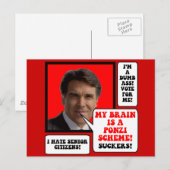 anti Rick Perry Briefkaart (Voorkant / Achterkant)