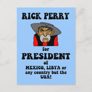 anti Rick Perry Briefkaart