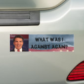Anti Rick Perry Bumpersticker (Op auto)