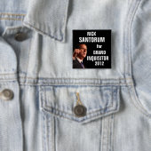 ANTI-RIck Santorum-toets Vierkante Button 5,1 Cm (In situ)