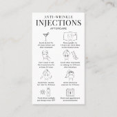 Anti-rimpelvulling nazorggids Minimale salon Visitekaartje (Voorkant)