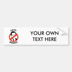 ANTI-ROMNEY - BUMPERSTICKER