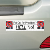 Anti-Romney Bumpersticker (Op auto)