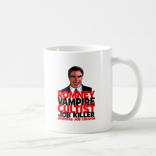 anti Romney Koffiemok (Rechts)