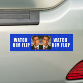 Anti-Romney sticker Bekijk hem spiegelen (Op auto)