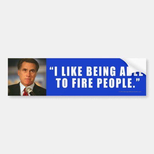 Anti-Romney sticker bevestigd (Voorkant)