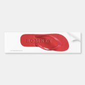 Anti-Romney sticker Red Flip-Flop (Voorkant)