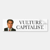 Anti-Romney sticker Vulture Capitalist (Voorkant)