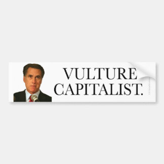 Anti-Romney sticker Vulture Capitalist