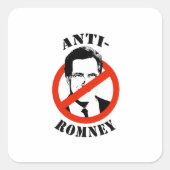 ANTI-ROMNEY - VIERKANTE STICKER (Voorkant)