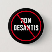 Anti-Ron DeSantis Florida-democraat Ronde Button 5,7 Cm (Voorkant)