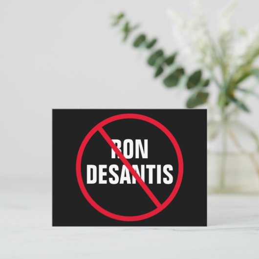Anti Ron DeSantis Politiek Briefkaart (Staand voorkant)