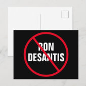 Anti Ron DeSantis Politiek Briefkaart (Voorkant / Achterkant)