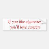 Anti-rookbumpersticker Bumpersticker (Voorkant)