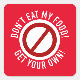 Anti-Roommate Food Stickers
