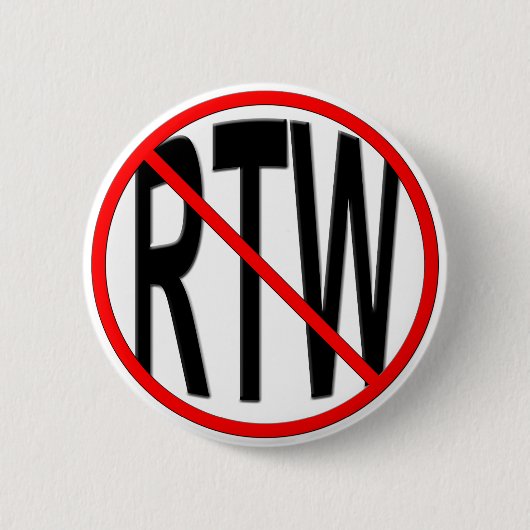 Anti-RTW Ronde Button 5,7 Cm (Voorkant)