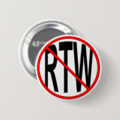 Anti-RTW Ronde Button 5,7 Cm (Voorkant /achterkant)