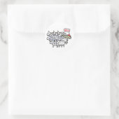 Anti-sanctieschep Ronde Sticker (Tas)