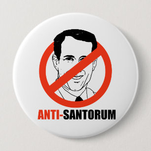 Anti-Santorum- Ronde Button 4,0 Cm