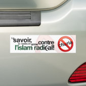 Anti-sharia-Bumpersticker - Frans Bumpersticker (Op auto)