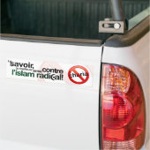 Anti-sharia-Bumpersticker - Frans Bumpersticker (Op Truck)