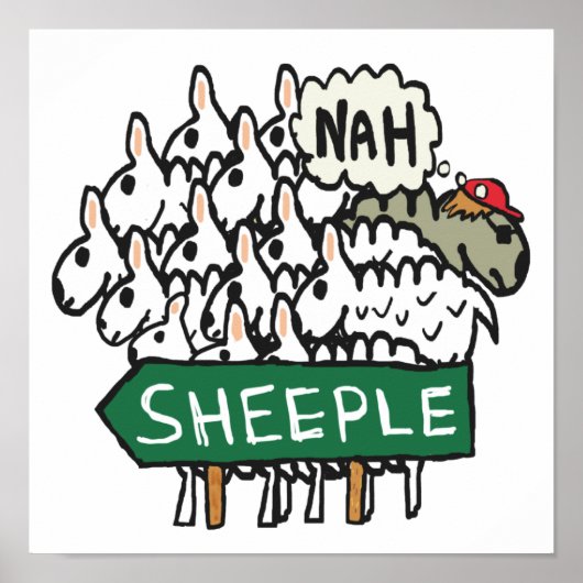 Anti-Sheeple Poster (Voorkant)