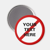 Anti-Sjabloon Cirkel met Slash Magneet (Voorkant / Achterkant)