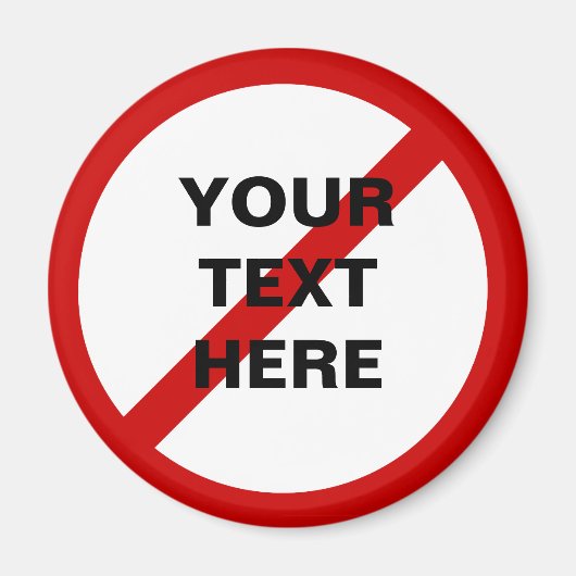 Anti-Sjabloon Cirkel met Slash Magneet (Voorkant)