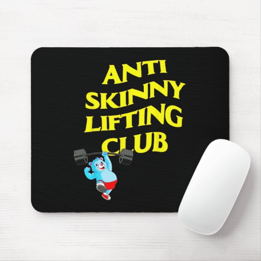 Anti Skinny Lifting Club Weightlifting Bodybuildin Muismat (Met muis)