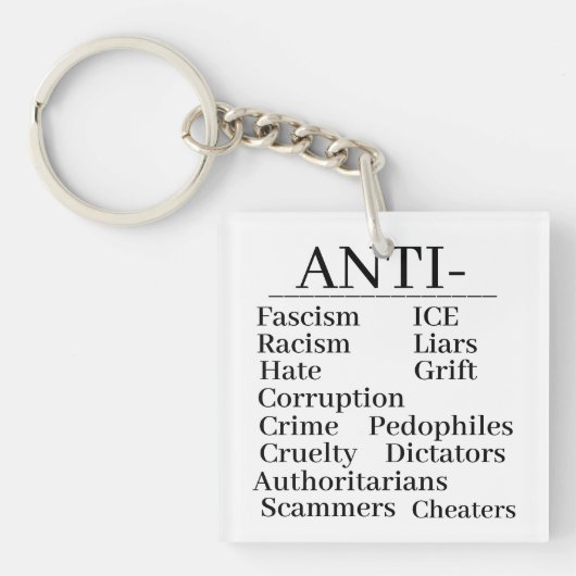 Anti-sleutelhanger Sleutelhanger (voorkant)