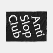 Anti Slop Club Artificial Intelligence Ai Llm Desi Fleece Deken (Voorkant (Horizontaal))