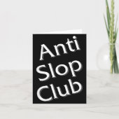 Anti Slop Club Artificial Intelligence Ai Llm Desi Kaart (Voorkant)