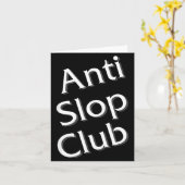 Anti Slop Club Artificial Intelligence Ai Llm Desi Kaart (Gele Bloem)
