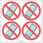 Anti-smartphone vinyl sticker (Vel)