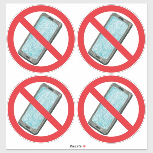 Anti-smartphone vinyl sticker (Vel)