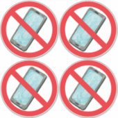 Anti-smartphone vinyl sticker (Voorkant)
