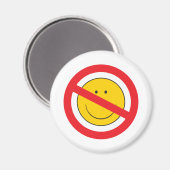 Anti-Smiley Face Magneet (Voorkant / Achterkant)