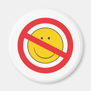 Anti-smiley face magneet