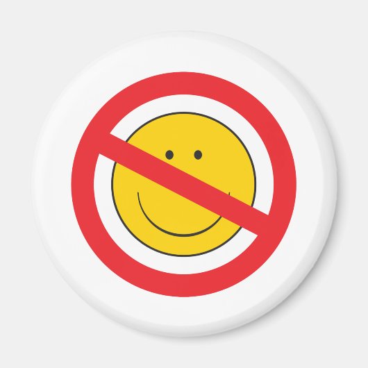 Anti-Smiley Face Magneet (Voorkant)