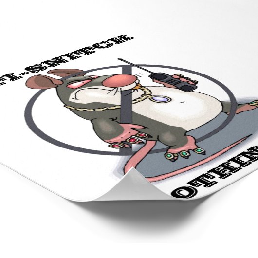 Anti-Snitch Giant No Rats Wall Poster (Hoek)