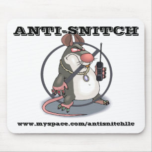 Anti-Snitch No Rats Mousepad Muismat
