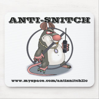 Anti-Snitch No Rats Mousepad Muismat