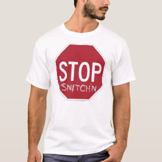 Anti-Snitch Origineel Einde Snitch'n T-shirt