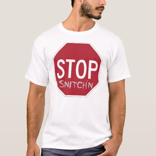 Anti-Snitch Origineel Einde Snitch'n T-shirt (Voorkant)