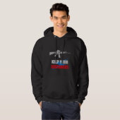 Anti Sociaal Geweer Humor Hoodie (Voorkant volledig)