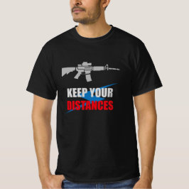Anti Sociaal Geweer Humor T-shirt