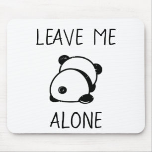 Anti-sociaal Panda Beer laat me alleen Mousepad Muismat