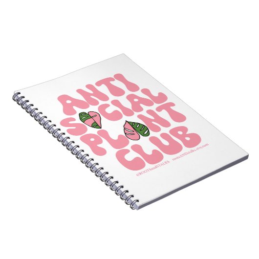 Anti Sociaal Plant Club - Sweatshirt Huis Planten Notitieboek (Rechterzijde)